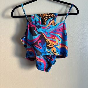 Colorful Abstract Crop Top